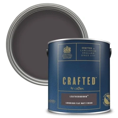 Image of Crown Crafted Flat Matt Emulsion Leatherbound