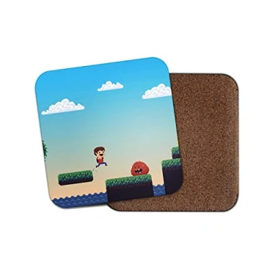 Image of 1 x Funny Platform Game Coaster Video Gamer Gaming Teen Boys Fun #14800