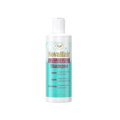 Image of NovaHair Anti Hair Loss and Regenerating Shampoo 200ml Stimulates Follicles, Inhibits Loss, Strengthens Roots for Healthier, Thicker