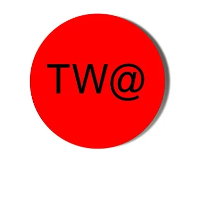 Image of Gift Insanity TW@ (TWAT) RED BACKGROUND 77mm Extra Large Badge