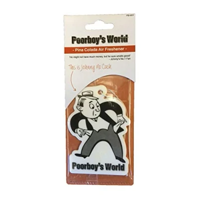Image of Poorboy&#039;s World In Car Hanging Air Freshener PINA COLADA
