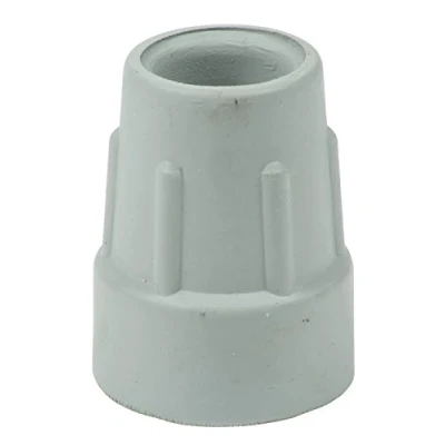 Image of Qty: 10x 22mm 7/8&quot; Heavy Duty Rubber Ferrules for Crutches Grey by Lifeswonderful®
