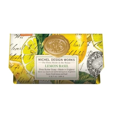Image of Lemon Basil Large Soap Bar Artisan by Michel Design Works (9.0oz/260g)
