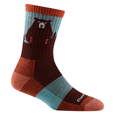 Image of Darn Tough Bear Town Wandelsokken Paars Dames Micro Crew Lightweight