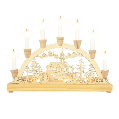 Image of Christmas Workshop LED Wooden Candle Bridge