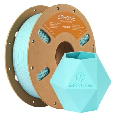 Image of ERYONE Matte PLA Filament 1.75mm, 3D Printer Filament, +/ 0.03mm, 1kg(2.2lbs)/Spool, Mint Green