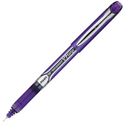 Image of Pilot V7 Grip Liquid Ink Rollerball 0.7 mm Tip (Box of 12) Violet