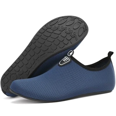 Image of Beach Water Shoes Mens Womens Breathable Quick Dry Swim Lightweight Aqua Barefoot Socks for Pool Boating Surfing Diving Yoga (Blue,5 UK/38 EU)