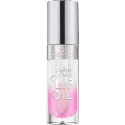 Image of essence hydra kiss lip oil, gloss, no. 01, pink, moisturising, nourishing, with oils, shiny, radiant fresh, nanoparticles free, pack of 3 (3 x 4 ml)