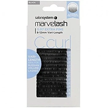 Image of Salon System Marvelash C Curl 0.07 Extra Fine Eyelashes, Vari Length