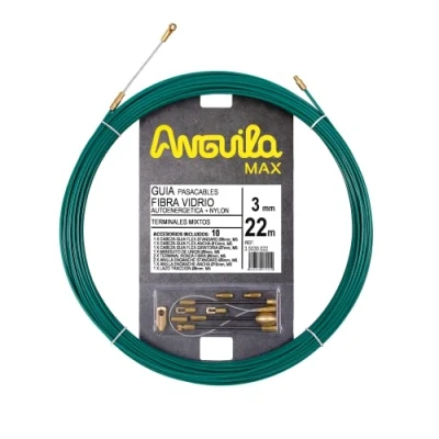 Image of Anguila Max Cable Guide Reinforced Fiberglass Nylon Mixed Terminals Green Diameter 3 mm 22 m