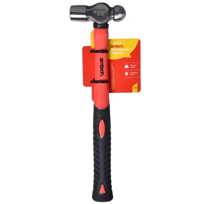 Image of Amtech A0670 8oz (225g) Ball Pein Hammer with fibreglass Shaft