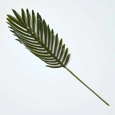 Image of HOMESCAPES Artificial Tropical Leaf 60 cm Faux Foliage Single Stem for Bouquet or Floral Arrangement