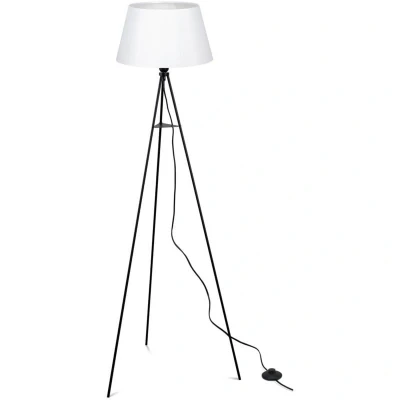 Image of ELC Elsika tripod floor lamp, fabric, white