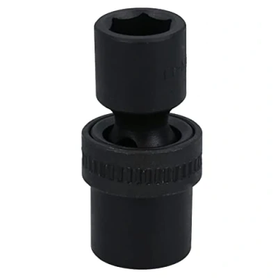 Image of 15mm 1/2in Drive Universal Swivel Wobble Metric Impact Shallow Socket 6 Point