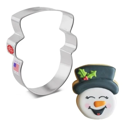 Image of Ann Clark Cookie Cutters Snowman Head/Face Cutter by Flour Box Bakery, 10.2 cm