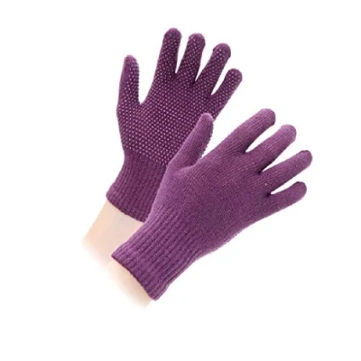 Image of Shires Suregrip Riding Gloves Childrens in Purple, onesize