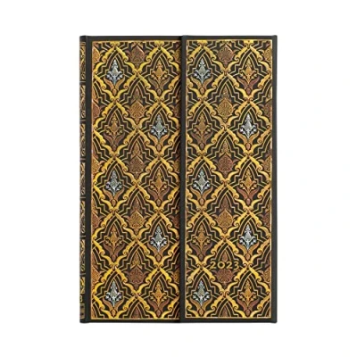 Image of Paperblanks 12 Month Planners 2023 Destiny Horizontal ,Yellow Mini (100 x 140 mm)