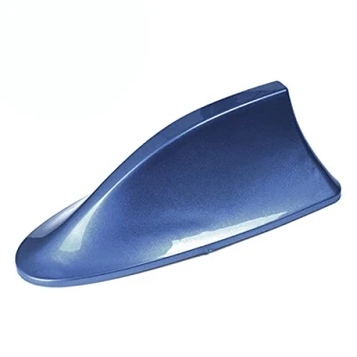 Image of Brussel Car Antenna Self adhesive Universal Shark Fin Shape Radio FM Signal Aerial Trim Auto Aerials Base Blue