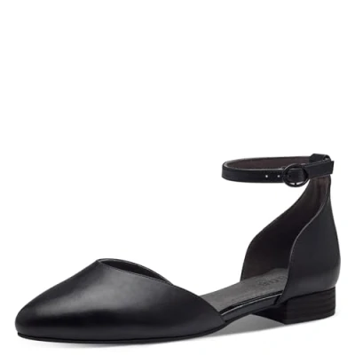 Image of Jana Women&#039;s 8 24277 42 Ballet Flat, Black, 4 UK