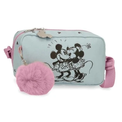 Image of Joumma Disney Kisses M&amp;M Messenger case Small Blue 19.5x11.5x7.5 cm Polyester, Blue, Crossbody Bag