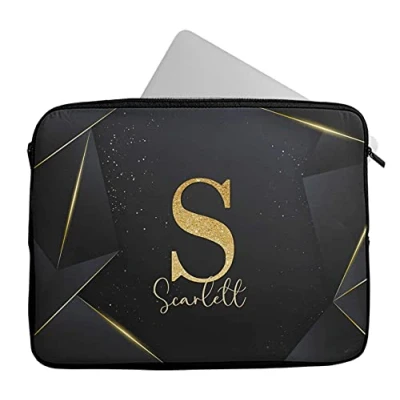 Image of Novelty Things Personalised Any Name Patterned Design Laptop Case Sleeve Tablet Bag Chromebook Gift 266 (12 13 inch)