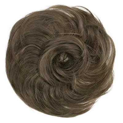 Image of CAISHA Synthetic Fiber Hairpiece Scrunchie Scrunchy Updo Slightly Wavy Light Brown G8B