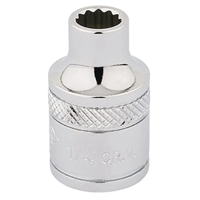 Image of Draper HI TORQ� 12 Point Socket, 3/8&quot; Sq. Dr., 1/4&quot;