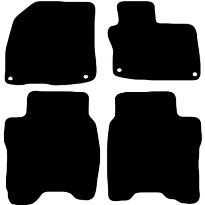 Image of Carsio Carpet Car Mats For Honda Civic 2008 2012 Tailored Fit Floor Mat Set Complete Accessory Black Custom Fitted All Weather, Anti Slip Backing &amp; Trim