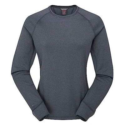 Image of Rab Women’s Nexus Crew Lightweight Long Sleeve Fleece for Trekking &amp; Climbing Beluga 10