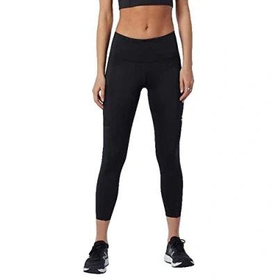 Image of New Balance Women&#039;s Leggings with Logo, Black, XS