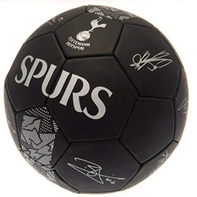 Image of Club Licensed Tottenham Signature Ball Black/Silver (Size 5)