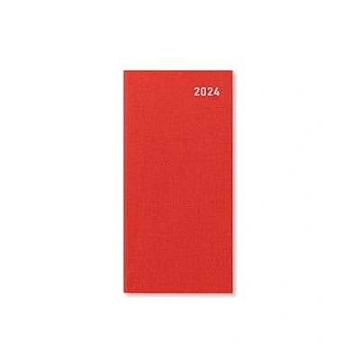 Image of Letts Principal Slim week to view 2024 diary red