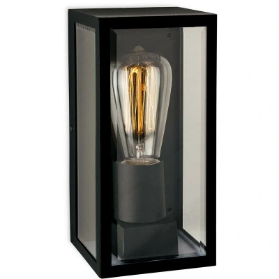 Image of Dallas 1 Light Outdoor Wall Lantern Black IP44, E27