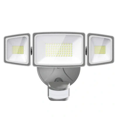 Image of Onforu 50W Security Light with Motion Sensor, LED Wall Outdoor, IP65 Waterproof 5000lm PIR Exterior Floodlight, 3 Heads Adjustable 5000K Daylight White Flood for Garden, Garage,Patio