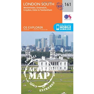 Image of Explorer Active 161 London South Map With Digital Version