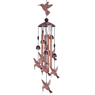 Image of Alnicov Bird Retro Wind Chime,Outdoor Indoor Decor,Deep Tone Memorial Chime for Outdoor Home Patio,Porch,Garden,Yard Decoration