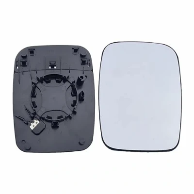 Image of Clip on Heated Base Wide angle Wing Mirror Glass fits Renault Trafic 2023 Onward Right Driver Side