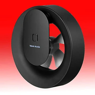 Image of Vent Axia Svara Bluetooth Axial Fan Black 100mm