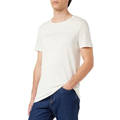 Image of TOM TAILOR Denim Men&#039;s T Shirt with Logo Print 1033023, 10338 Soft Light Beige, L