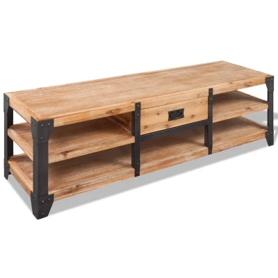 Image of vidaXL TV Stand Solid Acacia Wood 140x40x45 cm