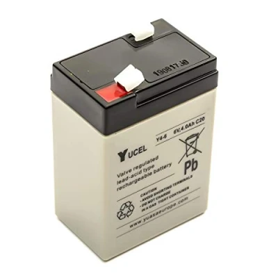 Image of Yuasa/Yucel Lead Acid Battery Y4 6 Volt 4 Amp Compatible NP4 Communication Equipment