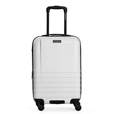 Image of Ben Sherman Spinner Travel Upright Luggage Hereford, White, 28 Inch Checked, Hereford