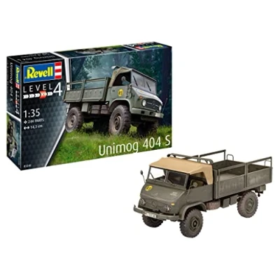 Image of Revell 03348 Unimog 404 S 1:35 Scale Model Kit, Multicoloured