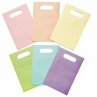 Image of Amscan 9912377 Pastel Mix Paper Party Loot Bags 6 Pack
