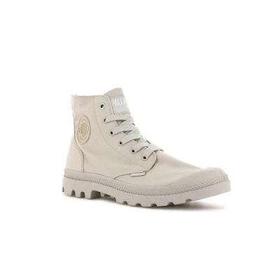 Image of Palladium MONO Chrome Unisex Laceup ankle boots, Men&#039;s, Size: 6, Rainy day Textile