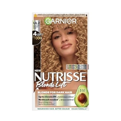 Image of Garnier Nutrisse Blondelift ul2 Caramel Blonde Permanent Hair Dye