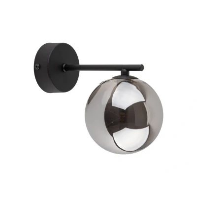 Image of Ester Wall Lamp Black, Graphite Glass 1xG9