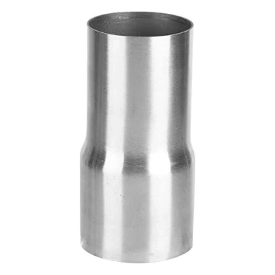 Image of Tube Inox 55Mm Echappement Exhaust Pipe Adapter,Universal Stainless Steel Connector Adapter Reducer Modified Part(Silver)(57 63Mm)