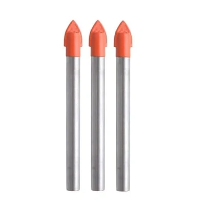 Image of 6mm Glass and Tile Drill Bit Set, 3 Pieces Bits Tungsten Carbide Drilling Tool
